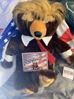 Trumpy Bear Original 2017 With Flag Blanket   Certificate Of Authenticity Rare