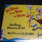 Vtg 1986 Dr  Seuss Sign From Then To Now Cat In The Hat Poster 18x22 