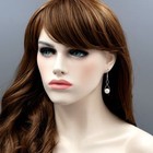 White Freshwater Pearl 925 Sterling Silver Hook Drop Dangle Wire Earrings 07987