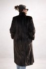 Blackglama Dark Ranch Mink Fur Coat Vintage Long Real Fur Coat Women s S Usa