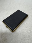Vintage Black And Gold  Metal Hard Cigarette Case Made In Germany 4   