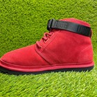 Ugg Neumel Mens Size 9 Red Black Casual Classic Outdoor Suede Chukka Boots
