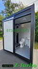 New  Economical Steel Frame Semi-permanent Portable Shower Toilet Combo Bathroom