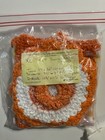 Crochet Kitchen Towel Scrubbies Dishcloth Set Of 5 Tangerine Orange White Xl