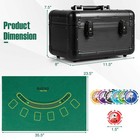 Texas Holdem Poker Chip Set W 600 Pieces Chips 2 Deck Of Cards   Dealer Button