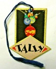 4 Unused Vintage Bridge Tallys Christmas Bulbs Ornaments Clark