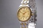  near Mint  Tissot Ballade Automatic C277 377w Gold Dial Silver Men s Watch 