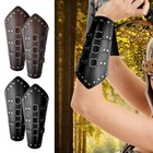 Arm Guard Armor Cuff Leather Bracer Knight Costume Battle Medieval Viking Bracer