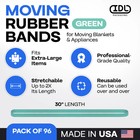 Idl Packaging Mb-30-96 Green Moving Bands Mover Rubber Straps 30  Pack Of 96