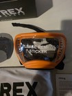 Nib Rex Specs Medium Dog Googles Ozark Orange Clear  Smoke Lens