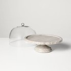 Marble Covered Dessert Pedestal Warm Gray - Hearth   Hand With Magnolia