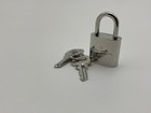 Louis Vuitton Padlock Lock 2 Key Silver Brass Number 315 Authentic