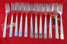 Vintage Hilton Hotel By Oneida Silverplate Dinner Fork 7 3 8  Box Of 12 Used  