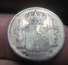 1896  spain-puerto Rico  5 Centavos  silver  --colonial-