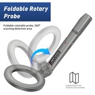 Handheld Metal Detector W  Battery Gold Digger Hunter Foldable Waterproof Lcd Op