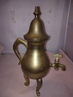 Vintage All Brass Middle Eastern Dallah Coffee Tea Pot  Arabic Mini Very Good 
