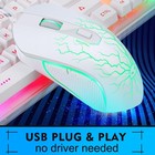 Gaming Keyboard And Mouse Combo  K1 Rgb Led Backlit Keyboard With 104 Key For Pc