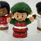 Fisher Price Little People Christmas Santa Helper   2 In Sweaters Lot Of 3