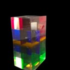 Merle Edelman Rectangle 70 s  Acrylic Lucite Paperweight Sculpture