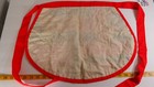 Vintage Handmade Christmas Waist Apron Poinsettia Holly Retro Granny Core