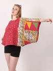 Women s Oversized Kantha Cotton Printed Loose Sleeve Top Wholesale Mix Lot