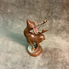 Antique Chinese Handmade Copper bronze Deer Figurine Smaller Size