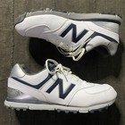New Balance Golf Shoes Mens Size 13 White Blue Nbg574 Spikeless Athletic Comfort