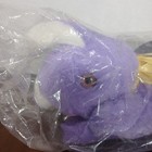 Vintage The Rushton Company Teeny Stuffed Plush Purple Bunny Rabbit Sealed 
