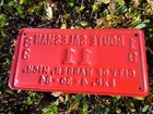 Vintage Warren  Mich  1983 Route Salesman License Plate -  11 Metal Embossed