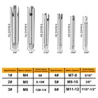 6x Hss Tap Extractor Set M4-m12 Broken Stripped Rusted Screw Bolt Remover Tool