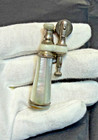 1900 French Victorian Mother Of Pearl Mop Petrol Pocket Cigarette Lighter 3  