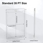 120 Pack Ultra-thin Magnetic Trading Sports Card Holder 35pt One-touch Hard Case