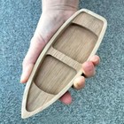 Boat Model Toy Wooden Ornaments Folk Arts Crafts Home Statue Ship Crafts Wood