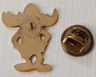 Vintage Budweiser Beer Bud Man Goldtone Metal   Enamel Lapel Pin