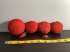 Vintage Red Tomato Strawberry Sew Pin  Cushions Lot Of 4 One Missing Strawberry