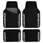 Bling Car Mats Shining Diamond Carpet Crystal Rhinestone Sparkly Ab Silver
