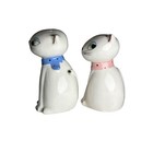1961 Holt Howard Salt Pepper Shakers Japan Kitty Set Non Working Squeaker