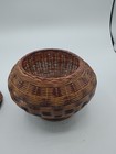 Vintage 1970s Hand-woven Lidded Wicker Cat From Shanghai Handicrafts