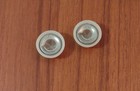 Vintage Caps Axle Tricycle Pedal Car Wagon Trike  3 8  White Pair Cap New