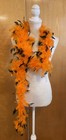 Feather Garland Boa 6ft Orange Black Halloween Costume Dance Party New Msrp 7 99