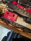 Lionel Train Set 1980 s   Engine  4 Cars  2 Switches  Pm Kit   Lots Of Track