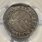 1824 Ng Guatemala Central American Republic 1 2 Real Pcgs Xf-45 Rare Type