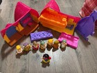 Fisher-price Little People Disney Snow White Cottage W  7 Dwarfs Complete Works