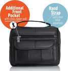 B f Embassy Black Solid Genuine Leather Bible Cover