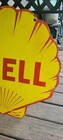 Shell Gasoline Double Sided Vintage Gas Brand Porcelain Sign
