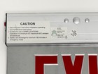 Beyond 150819-1 Edge Lit Emergency Exit Sign Red Safety Lighting 110-277v 0 5w