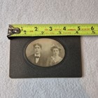 Antique Victorian Couple Close Up Portait Photo - 19th Century Cabinet Card