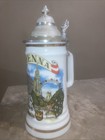Vtg German Beer Stein W  Pewter Lid 9 5    Tall Made In Germany  Vienna