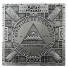 Mayan Pyramid Of Chichen Itza 5 Oz Silver Coin 50 Cordobas Nicaragua 2022