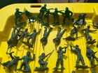Vintage Lot Of 100  1960 s Green Mpc   Others Plastic Army Men